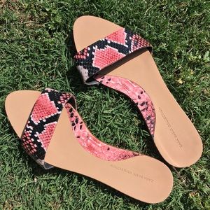 Zara Basic Collection Pink Sandals slip on flats